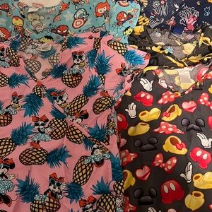 Disney Scrub Tops